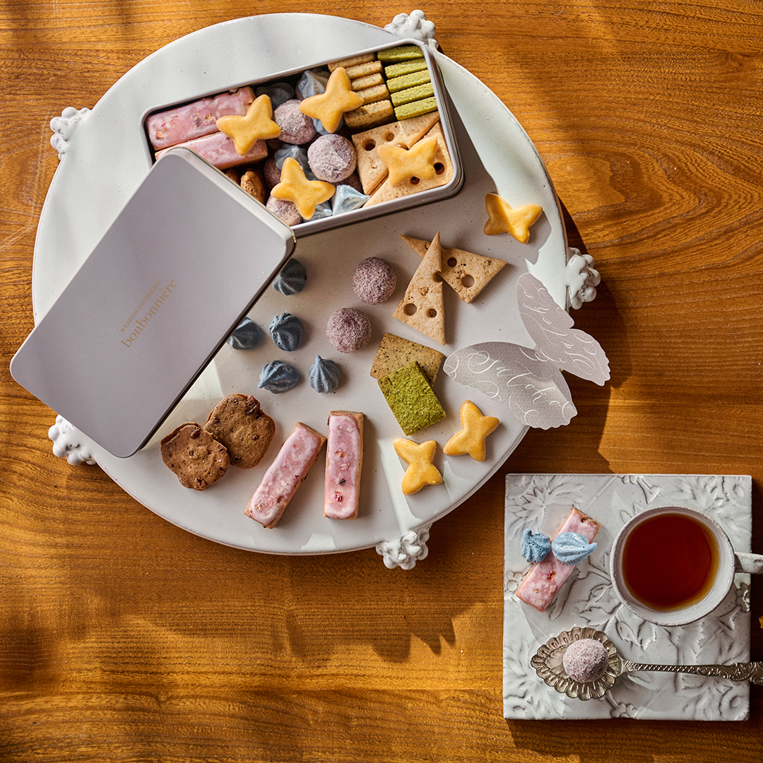 ボンボニエール オリジナルクッキー缶「Happiness」が新登場